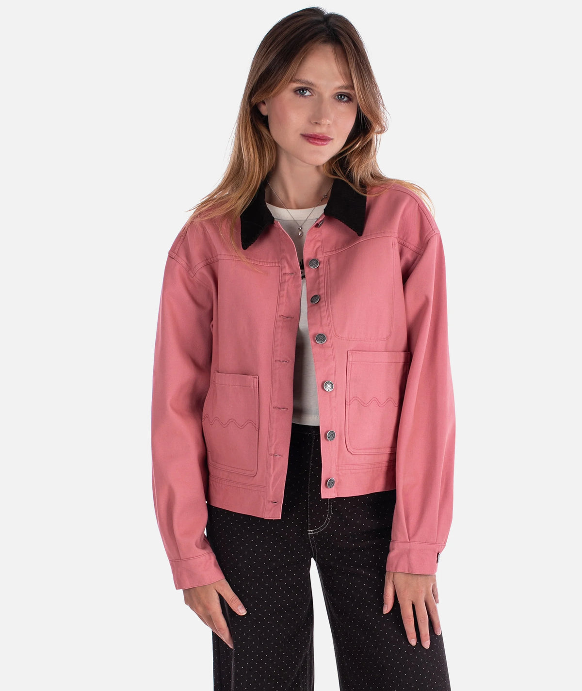 Jetty Womens Kai Coat Dusty Rose