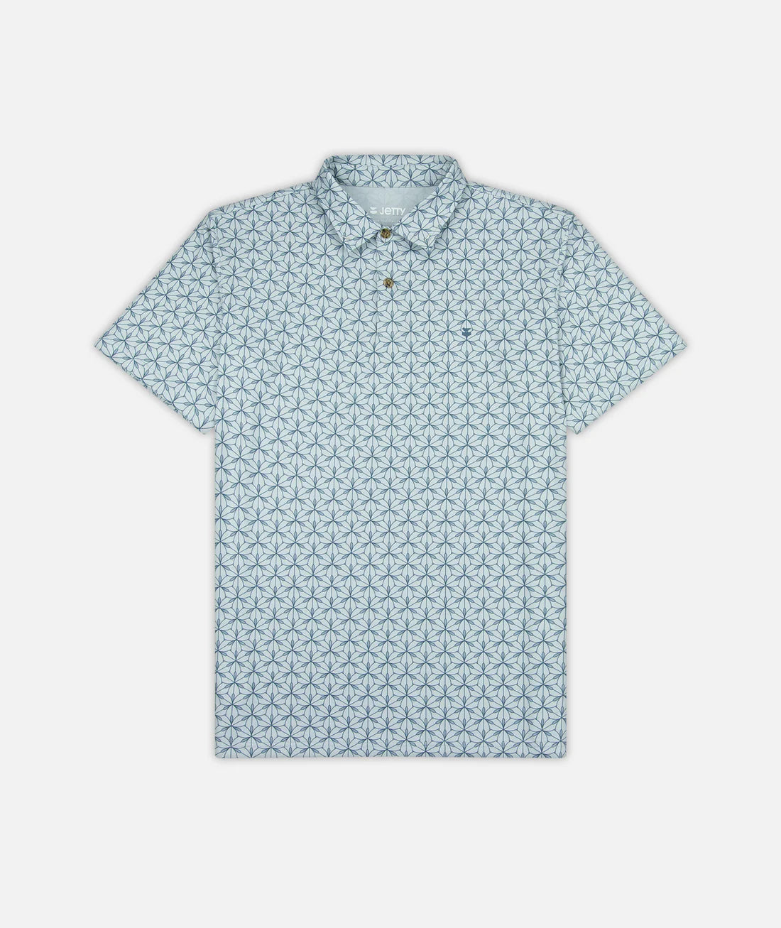 Jetty Mens Bunker Polo Light Blue