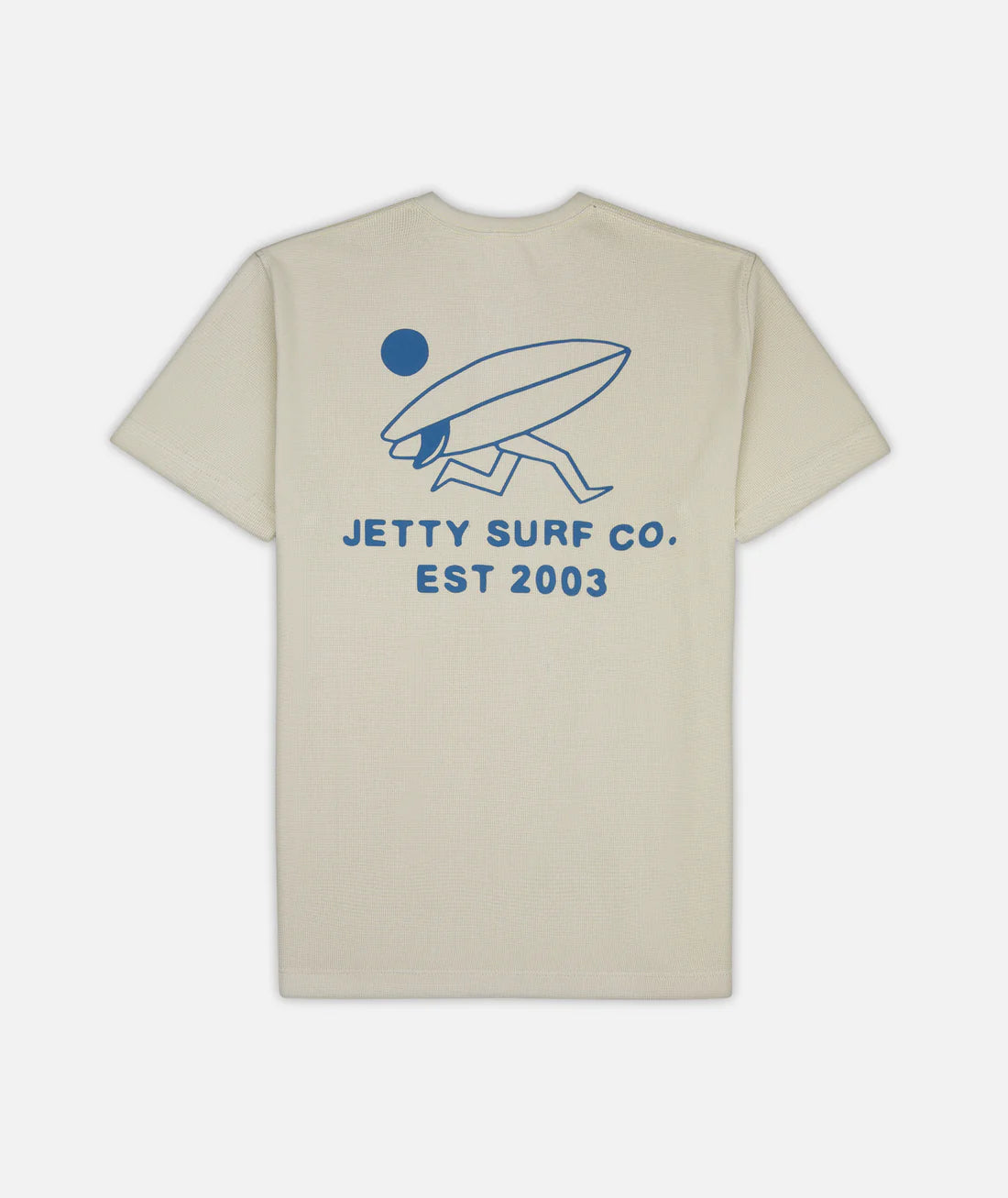 Jetty Mens Trench Waffle Tee White