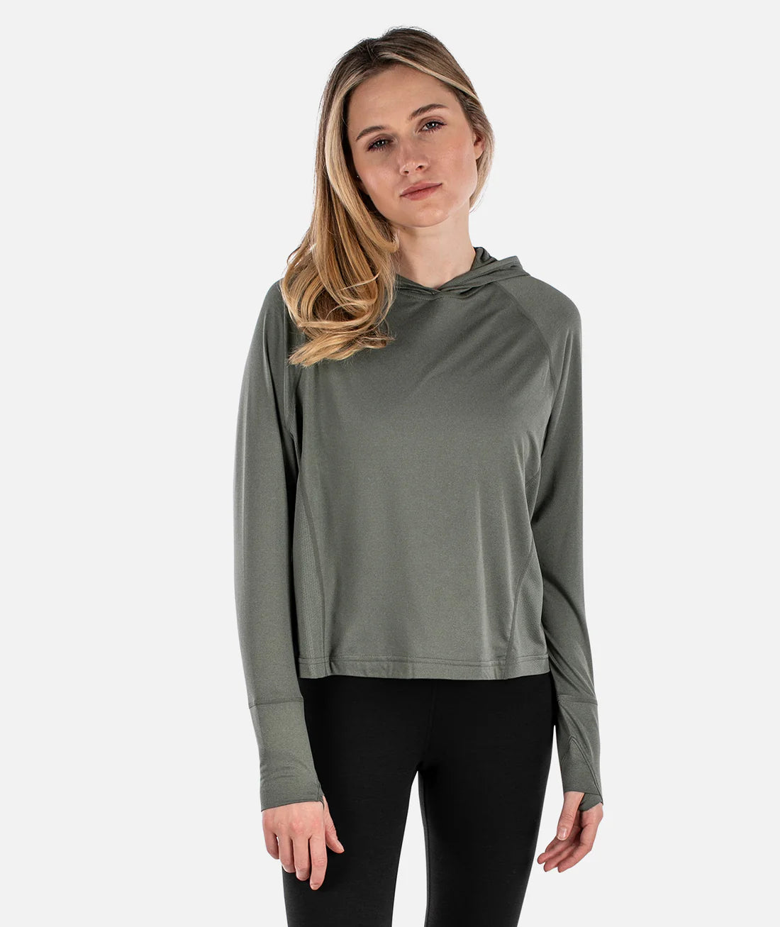 Jetty Womens Sadie Performance Uv Hoodie Agave