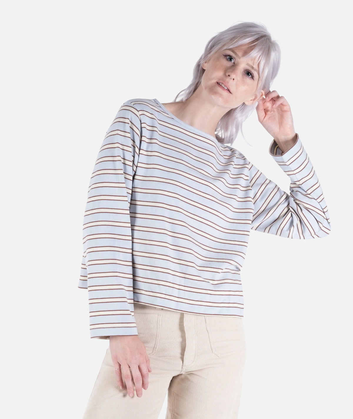 Womens Hollis Striped Heavyweight Long Sleeve