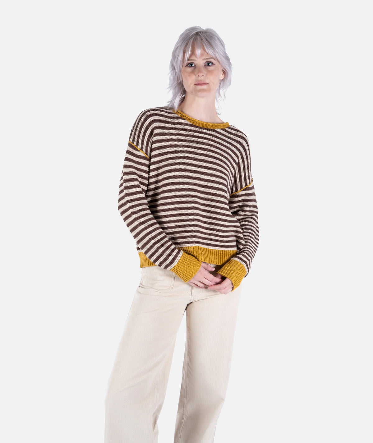 Womens Ella Striped Sweater