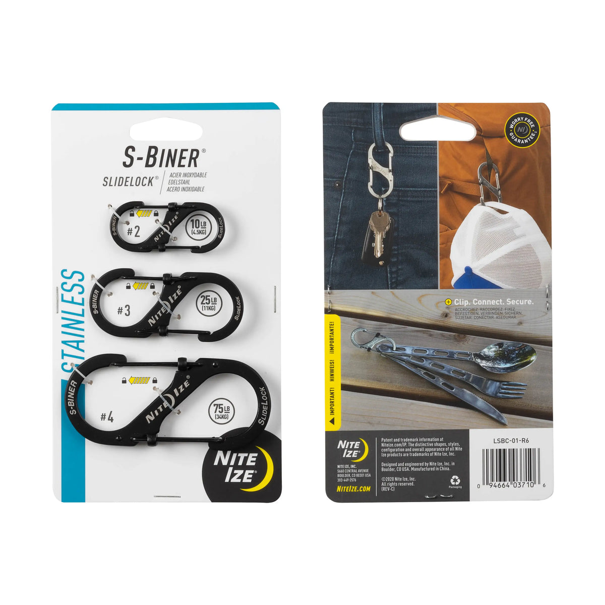 Nite Ize S-biner Slidelock 3pk