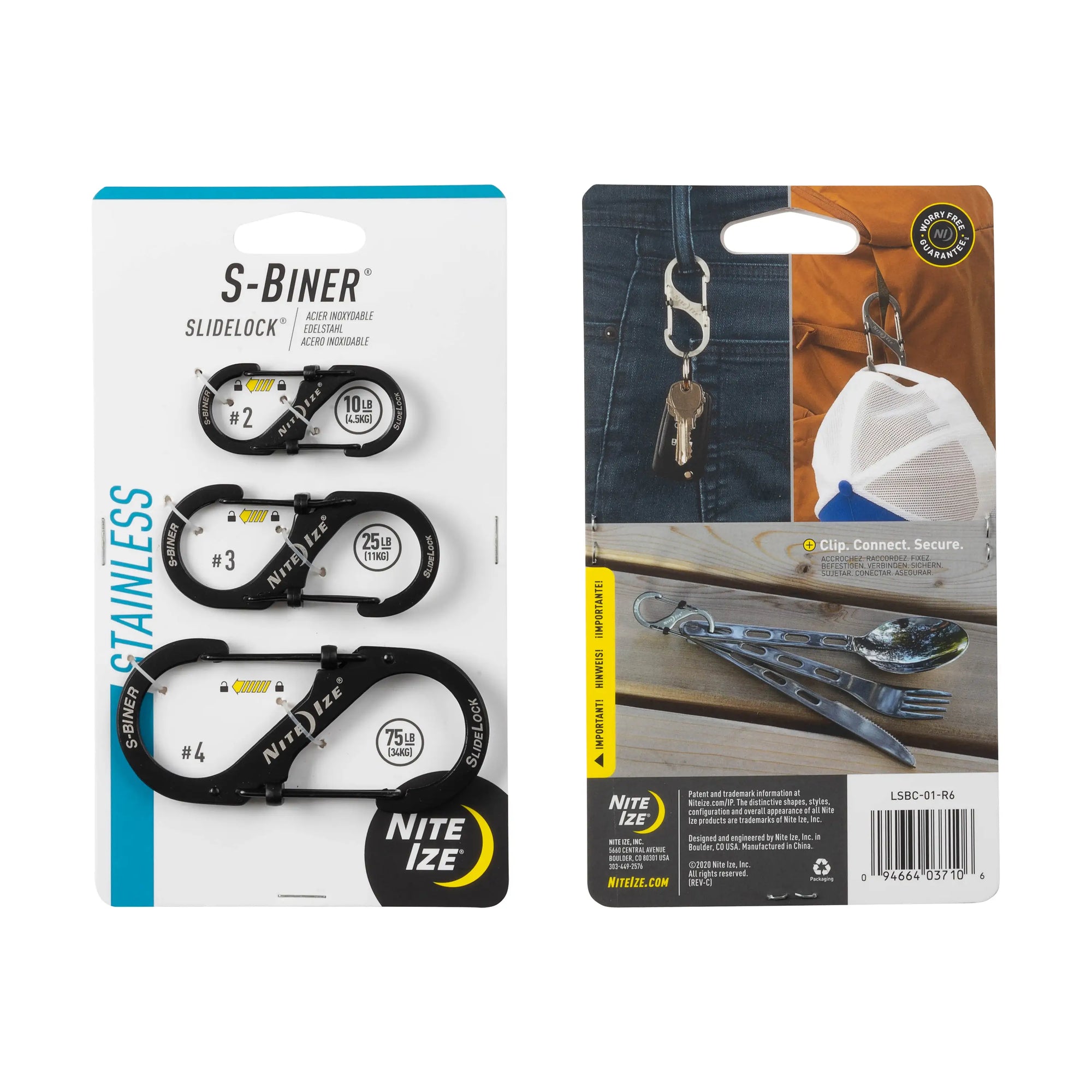 Nite Ize S-biner Slidelock 3pk