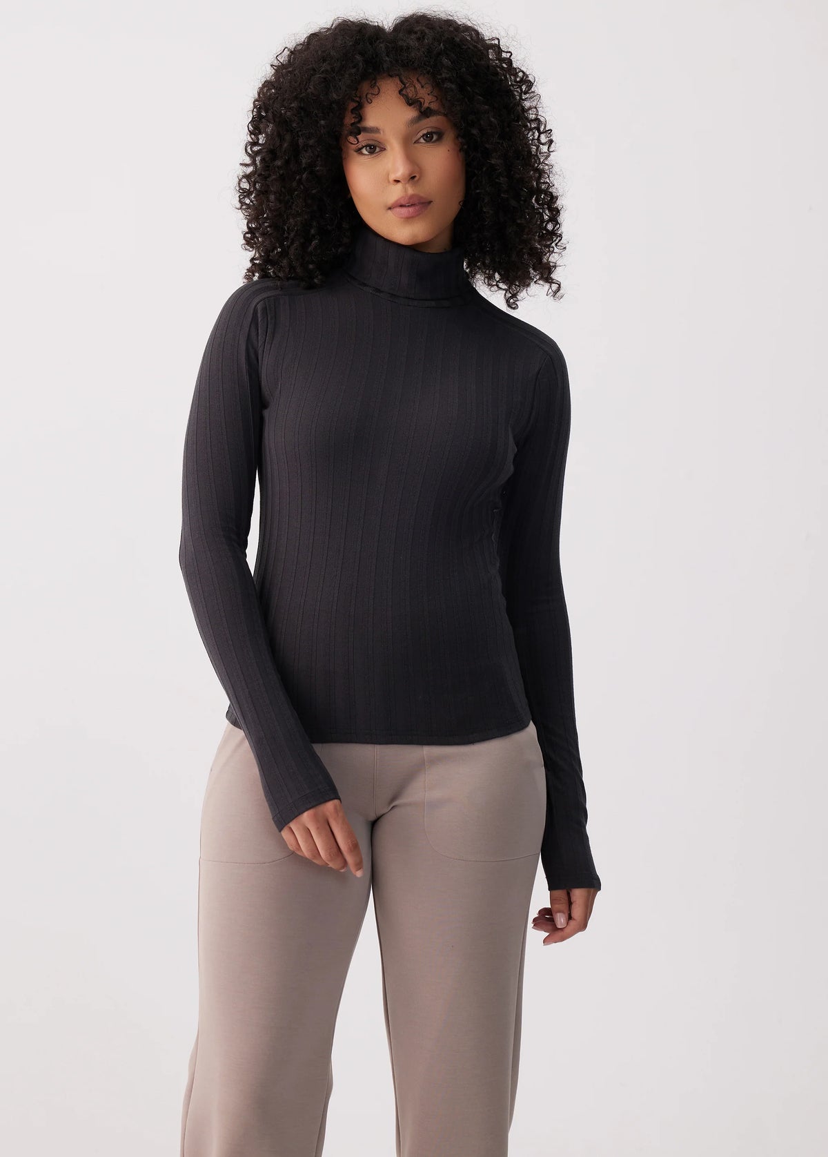 Lole Womens Celeste Turtleneck Black