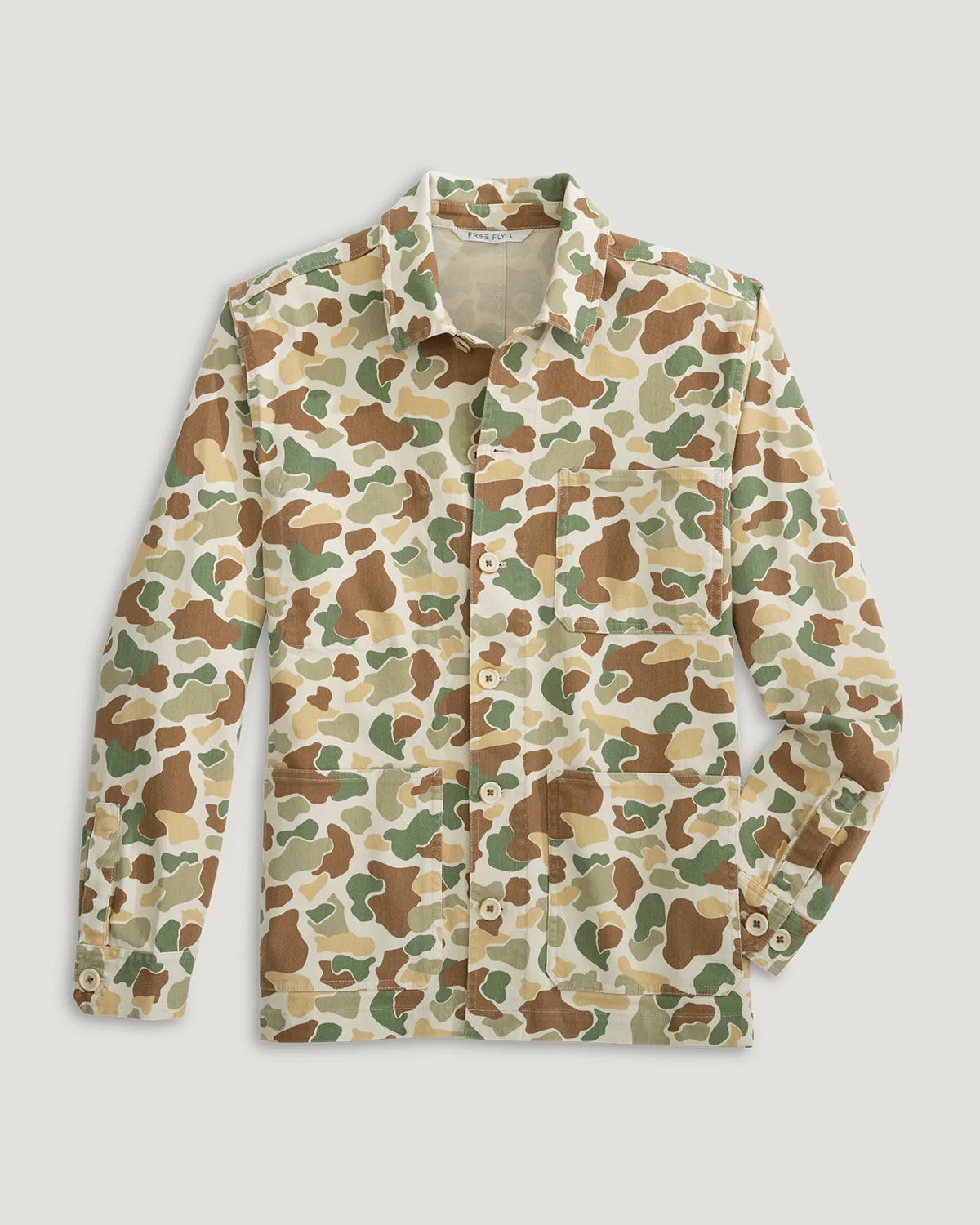 Free Fly Apparel Mens Folly Twill Chore Coat Vintage Camo