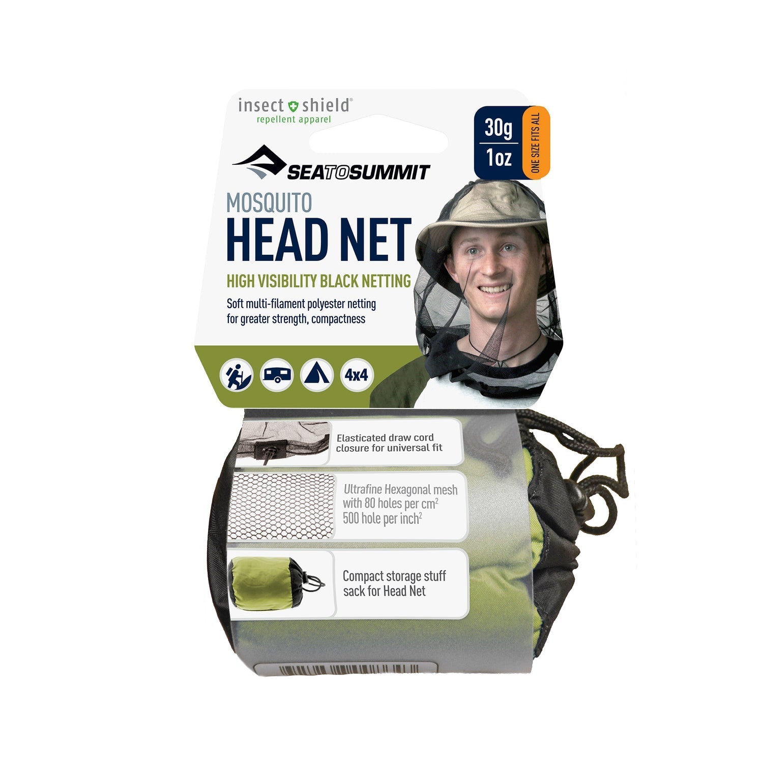 Sea To Summit Sts Mosquito Head Net Black