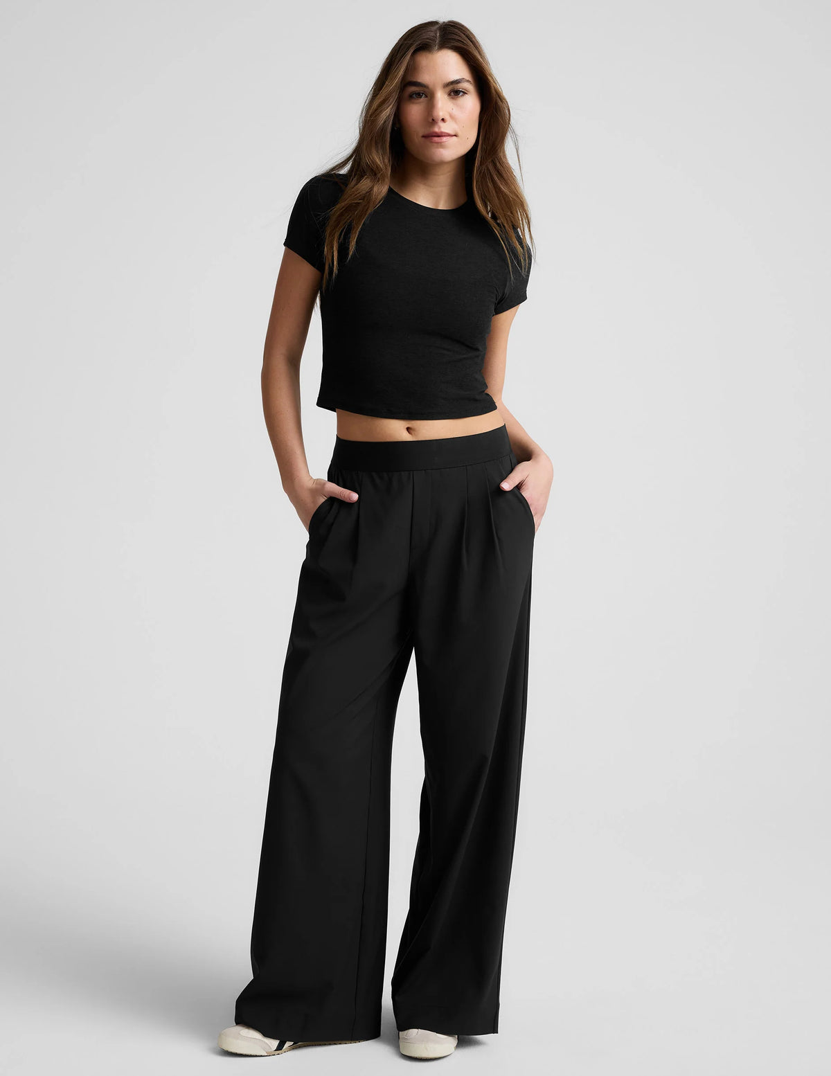 Beyond Yoga Womens Elasticated Trouser Pant Black