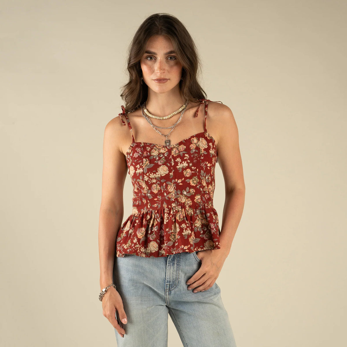 Womens Clementine Tie Top