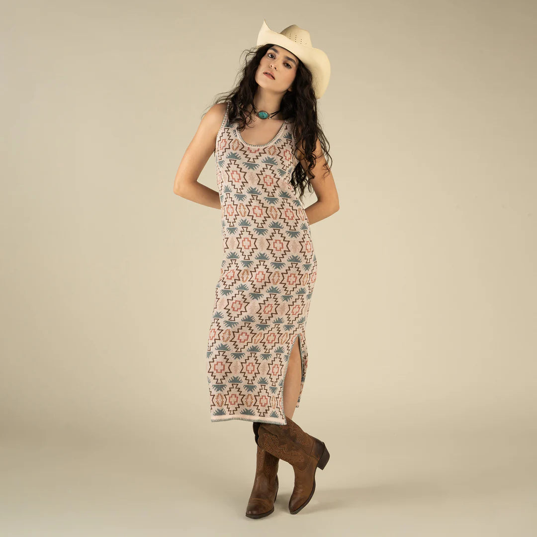 Sendero Provisions Co. Womens Puebla Knit Dress Chama Chevron