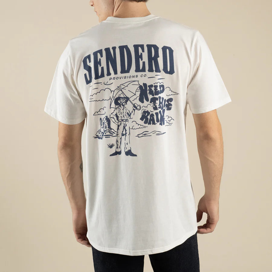 Sendero Provisions Co. Mens Need This Rain T-shirt Vintage White