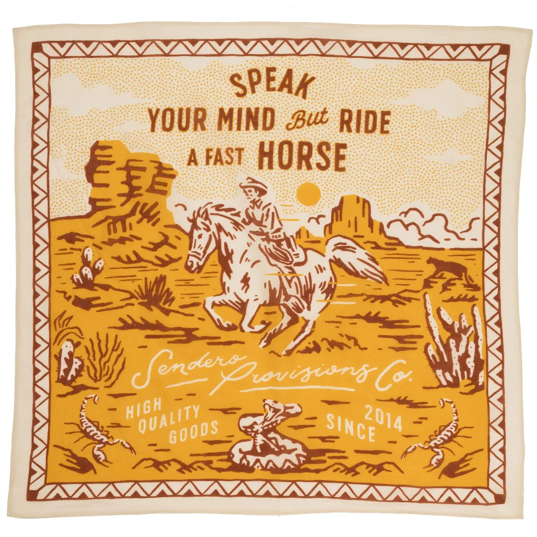 Sendero Provisions Co. Bandana Fast Horse