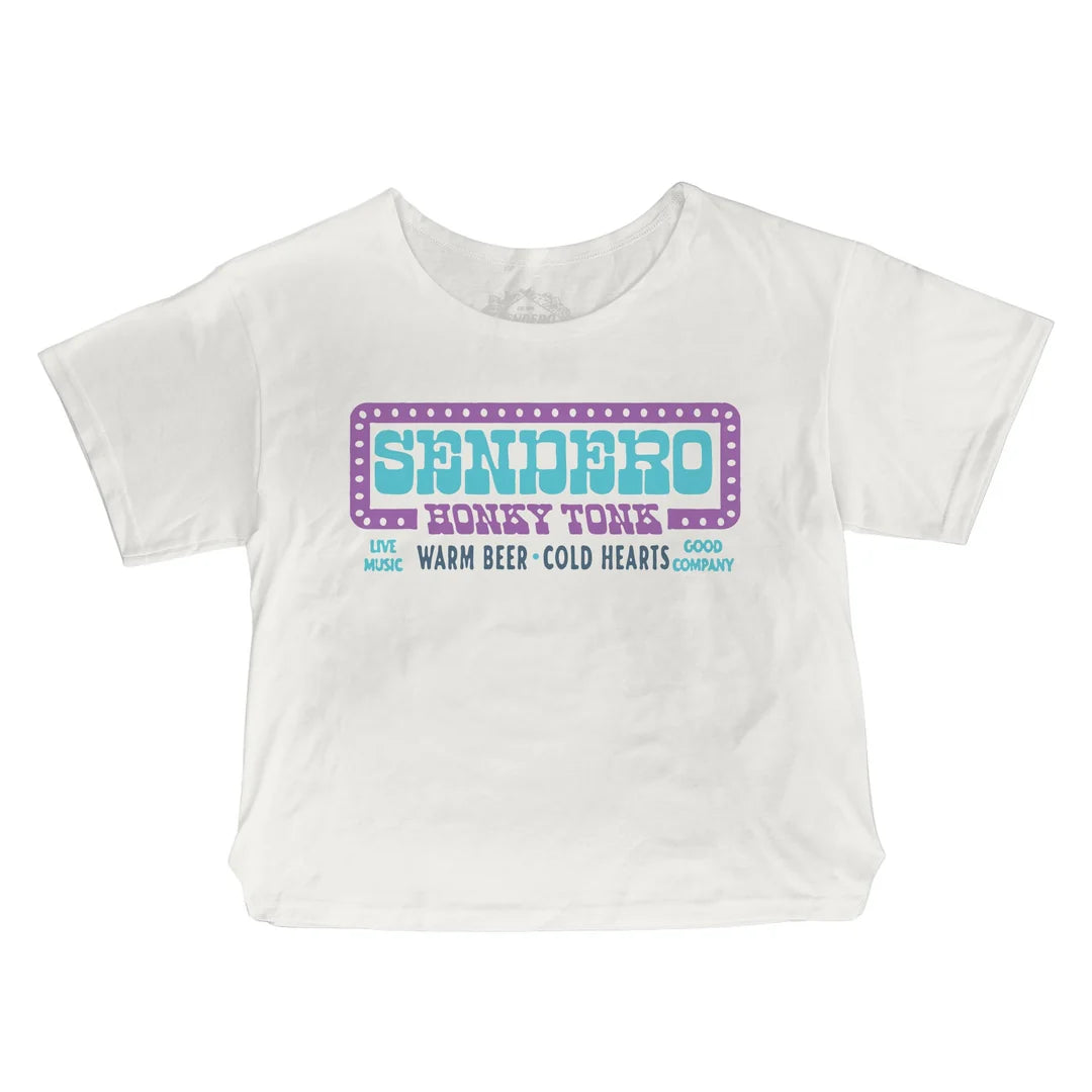 Sendero Provisions Co. Womens Honky Tonk Basic T Vintage White