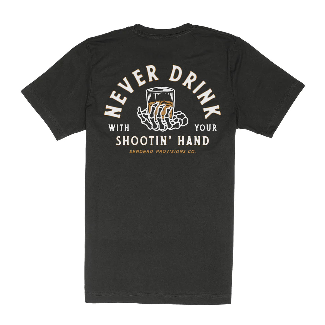 Sendero Provisions Co. Mens Shootin Hand T-shirt Black