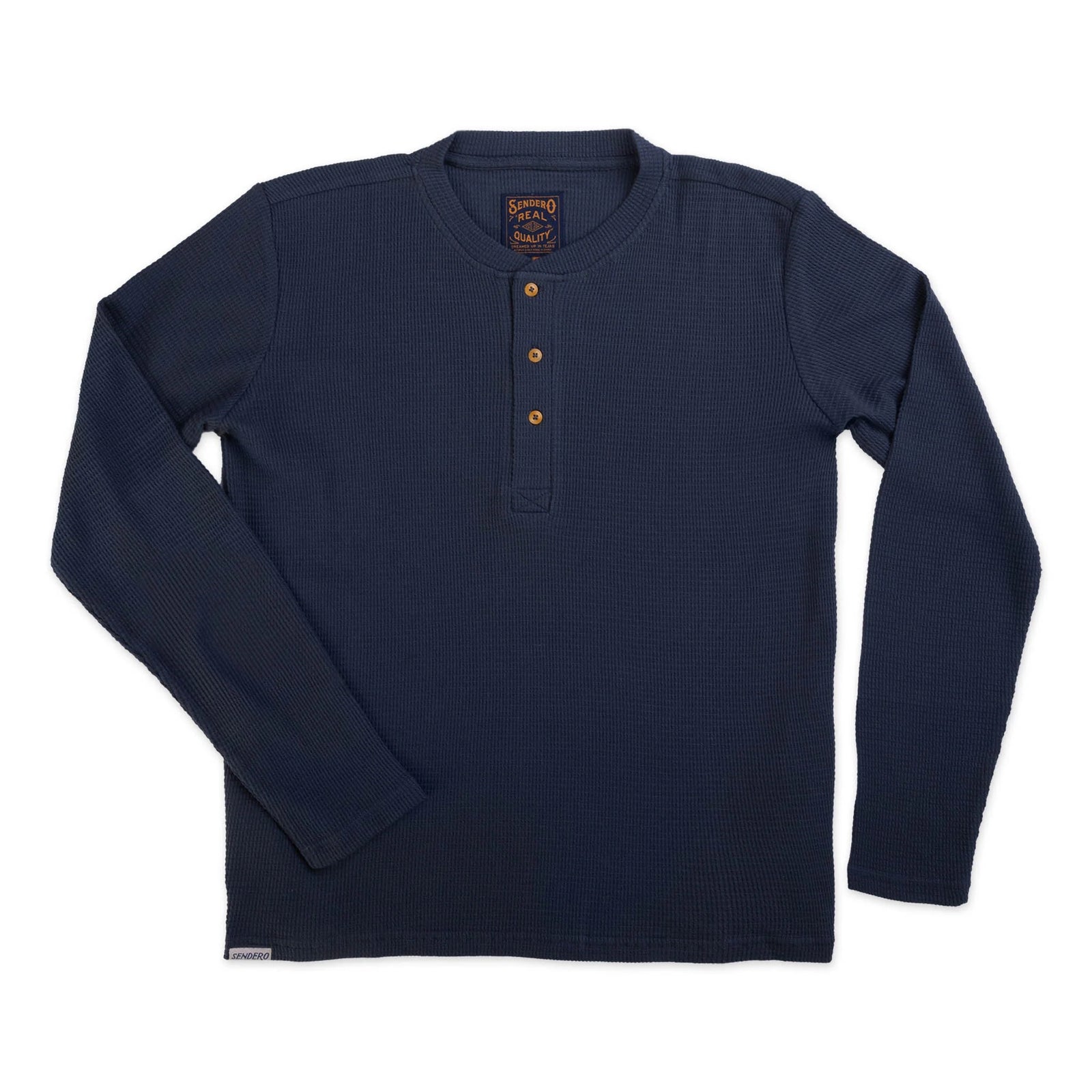 Sendero Provisions Co. Mens Maverick Henley Navy