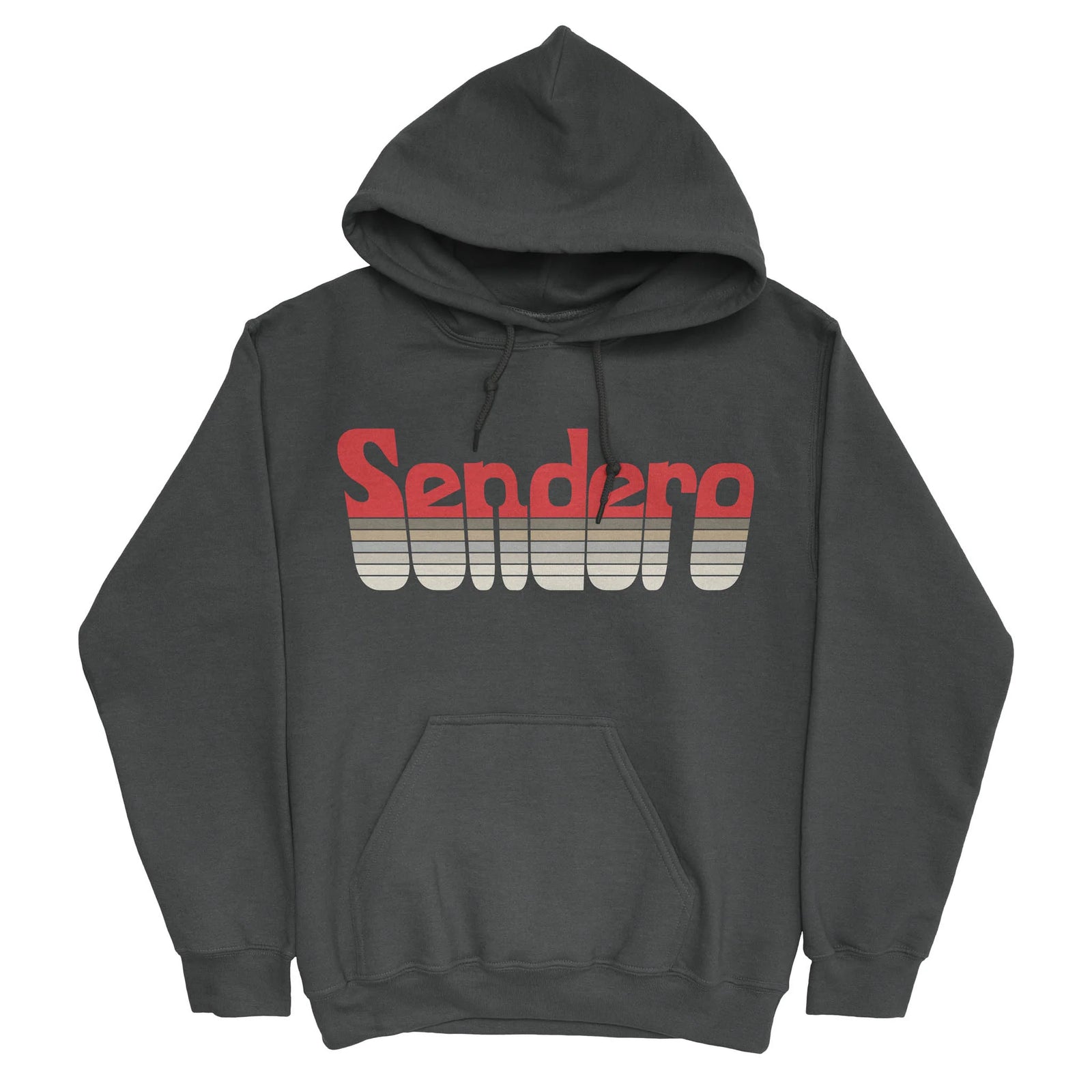 Sendero Provisions Co. Mens Retro Logo Hoodie Vintage Black