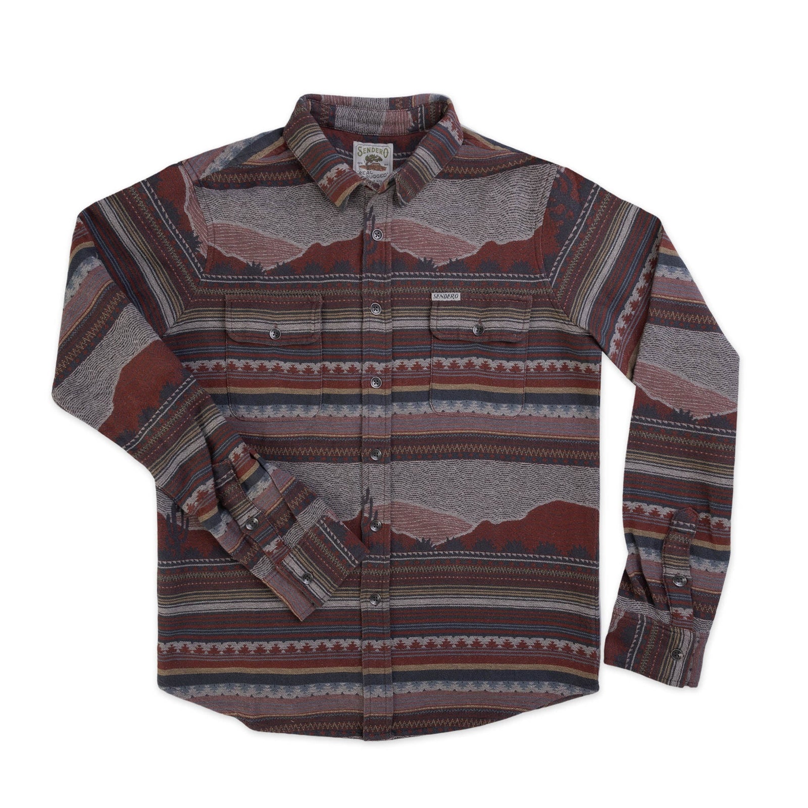 Sendero Provisions Co. Mens Boquillas Shirt Sonora Red
