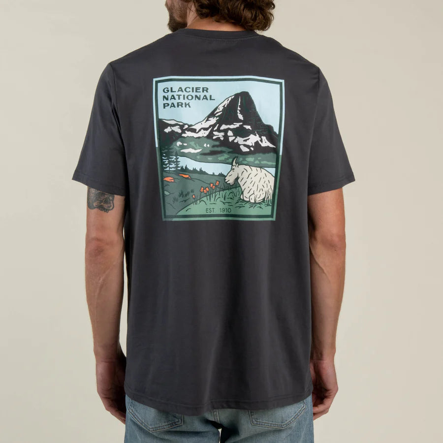 Sendero Provisions Co. National Park T-shirt Glacier: Charcoal
