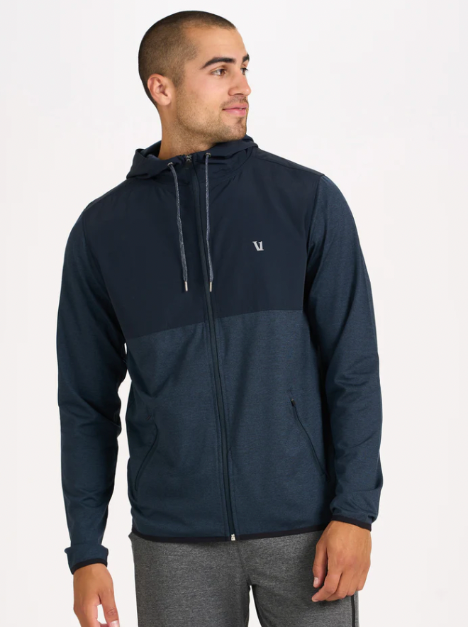 Mens Vuori M Sunday Element Jkt Grey Heather