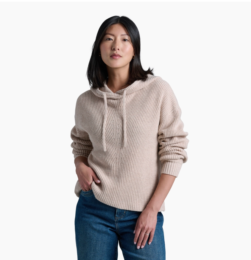 Kuhl Womens Fireside Sweater Hoody Coffee