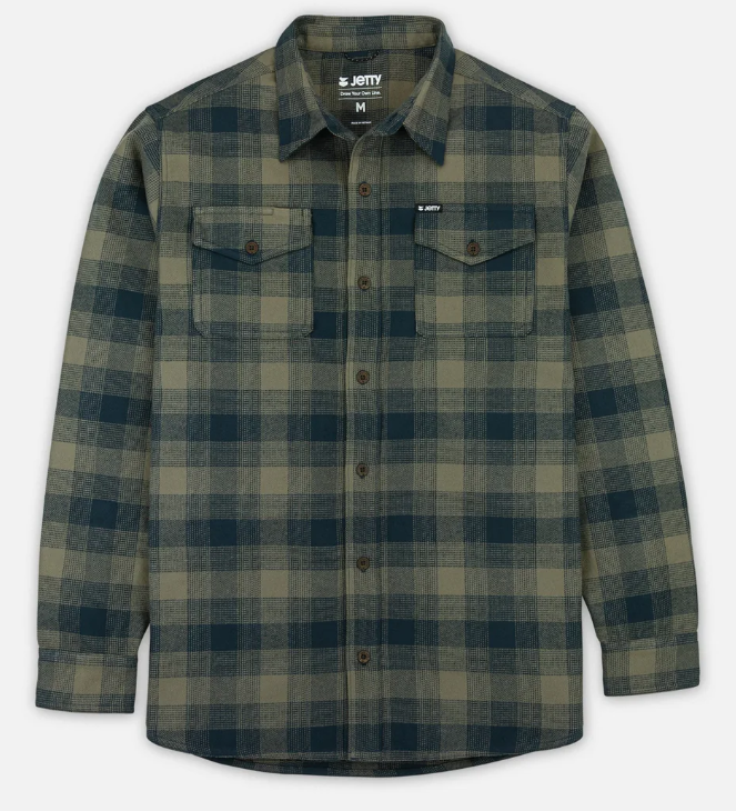 Jetty Mens Breaker Flannel falcon