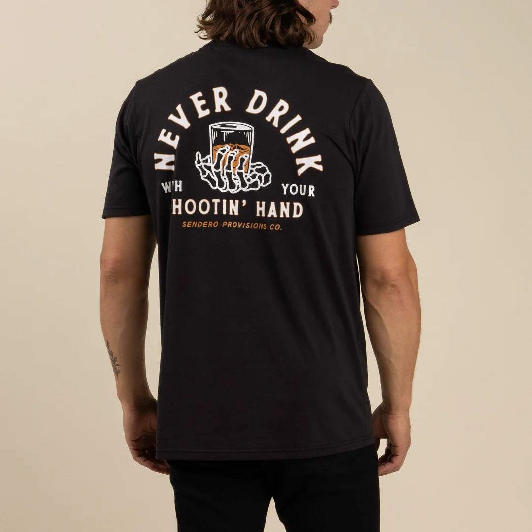 Sendero Provisions Co. Mens Shootin Hand T-shirt Black