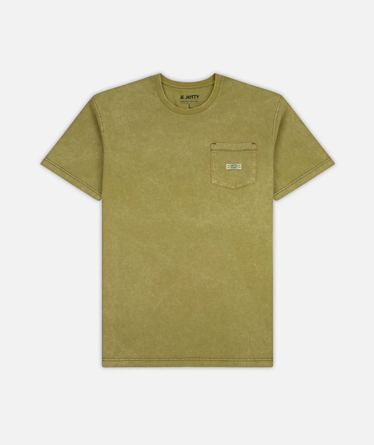 Jetty Mens Tanker Heavyweight Tee olive