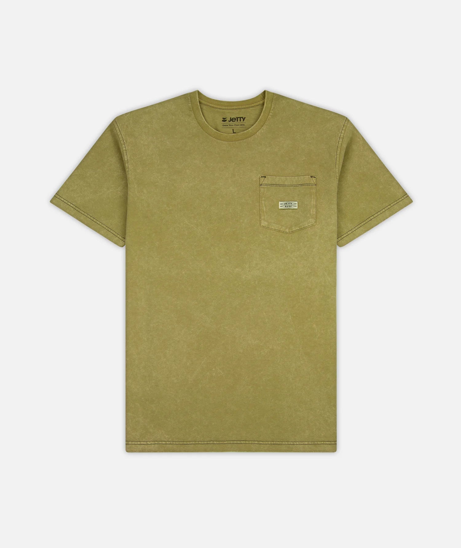 Jetty Mens Tanker Heavyweight Tee olive