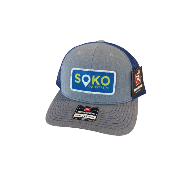 Soko The Original Patch Trucker Hat Heather Grey/Royal