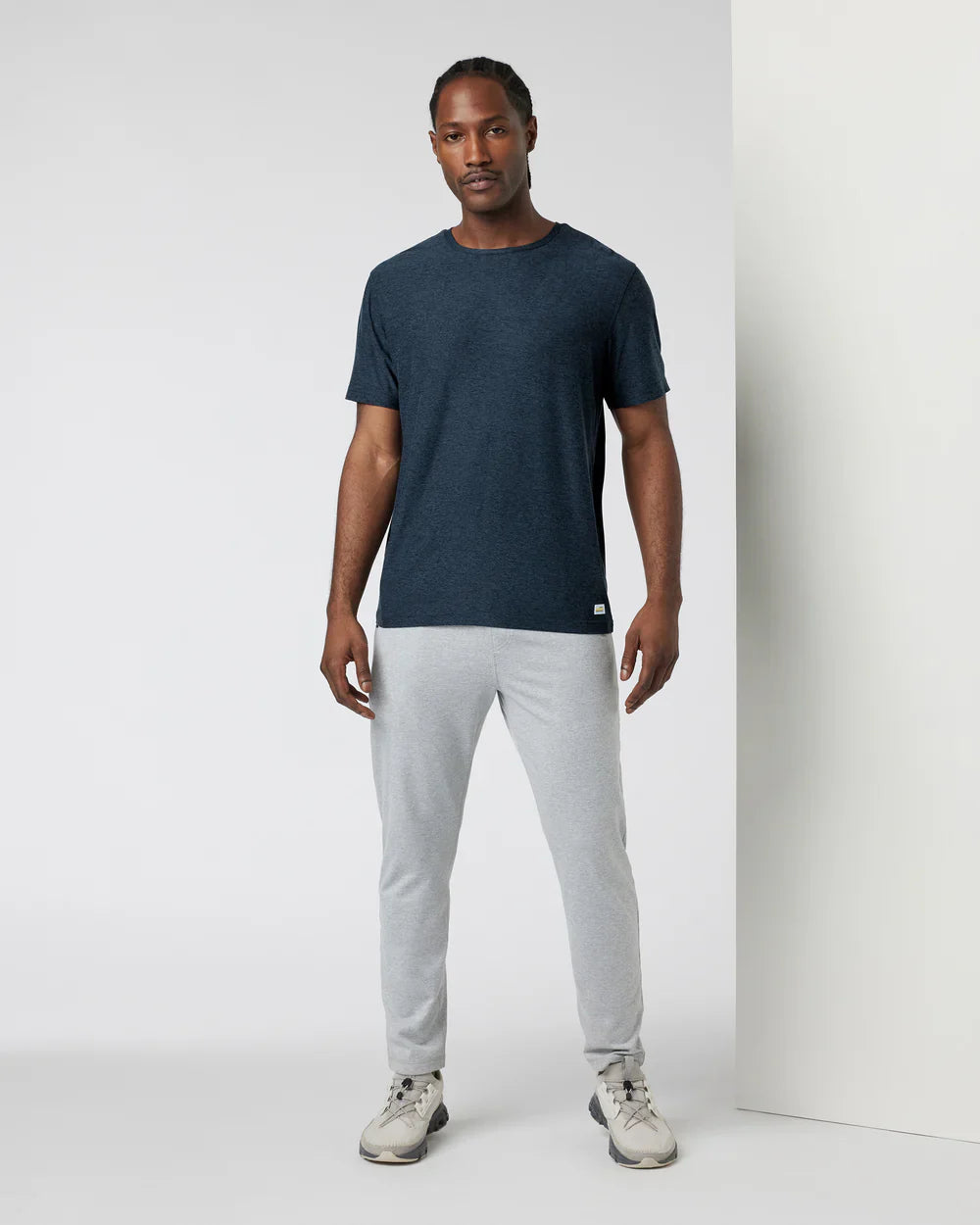 Vuori Mens Strato Tech Tee blue sea heather