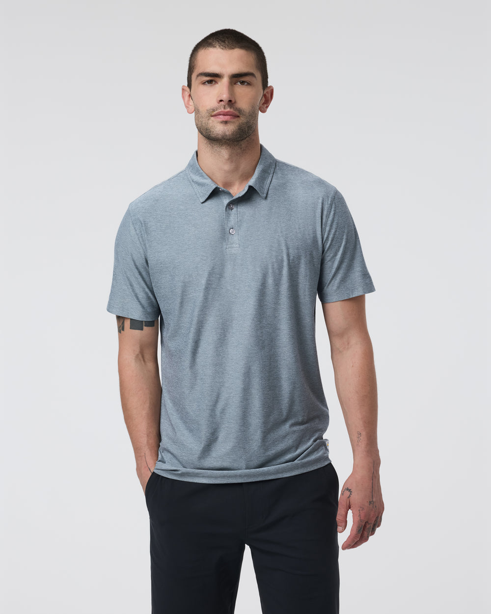 Vuori Vuori M Strato Tech Polo Dark Umber Heather