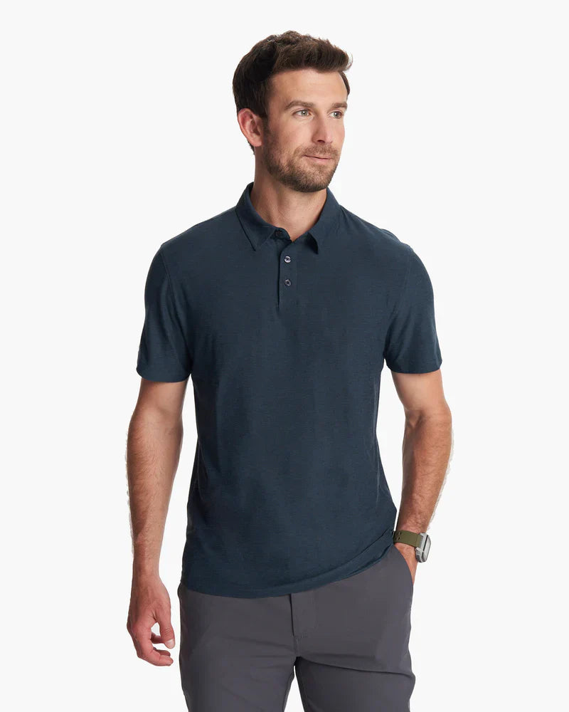 Vuori Strato Tech Polo Navy Heather