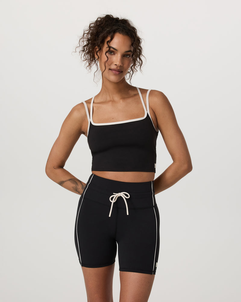 Vuori Womens Daily Layered Tank Black