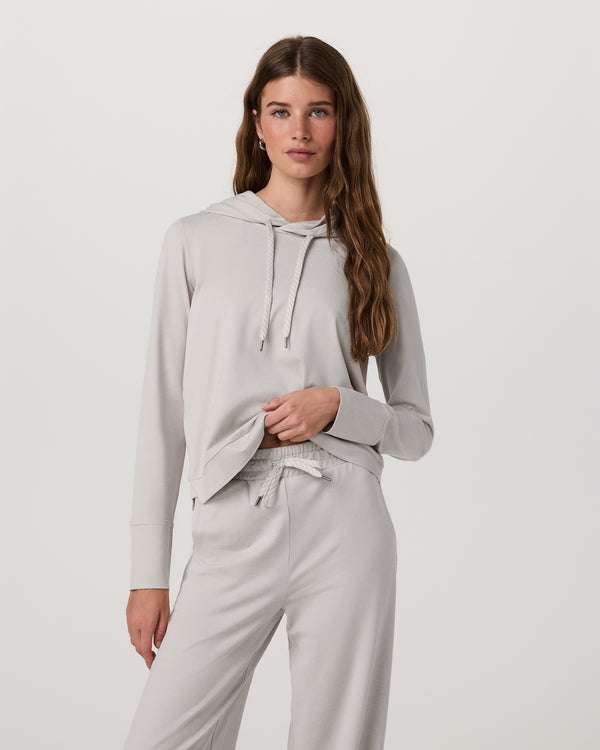 Vuori Womes Halo Essential Hoodie Ecru Heather