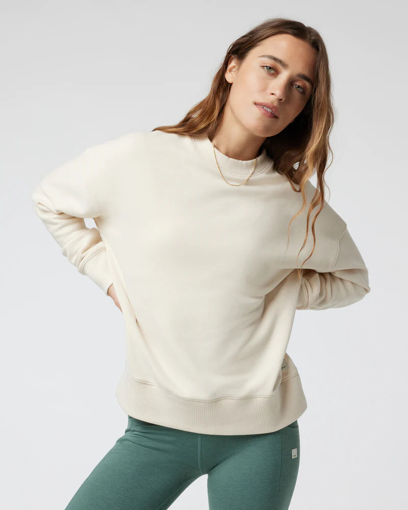 Vuori Womens Sedona Weekender Crew Bone