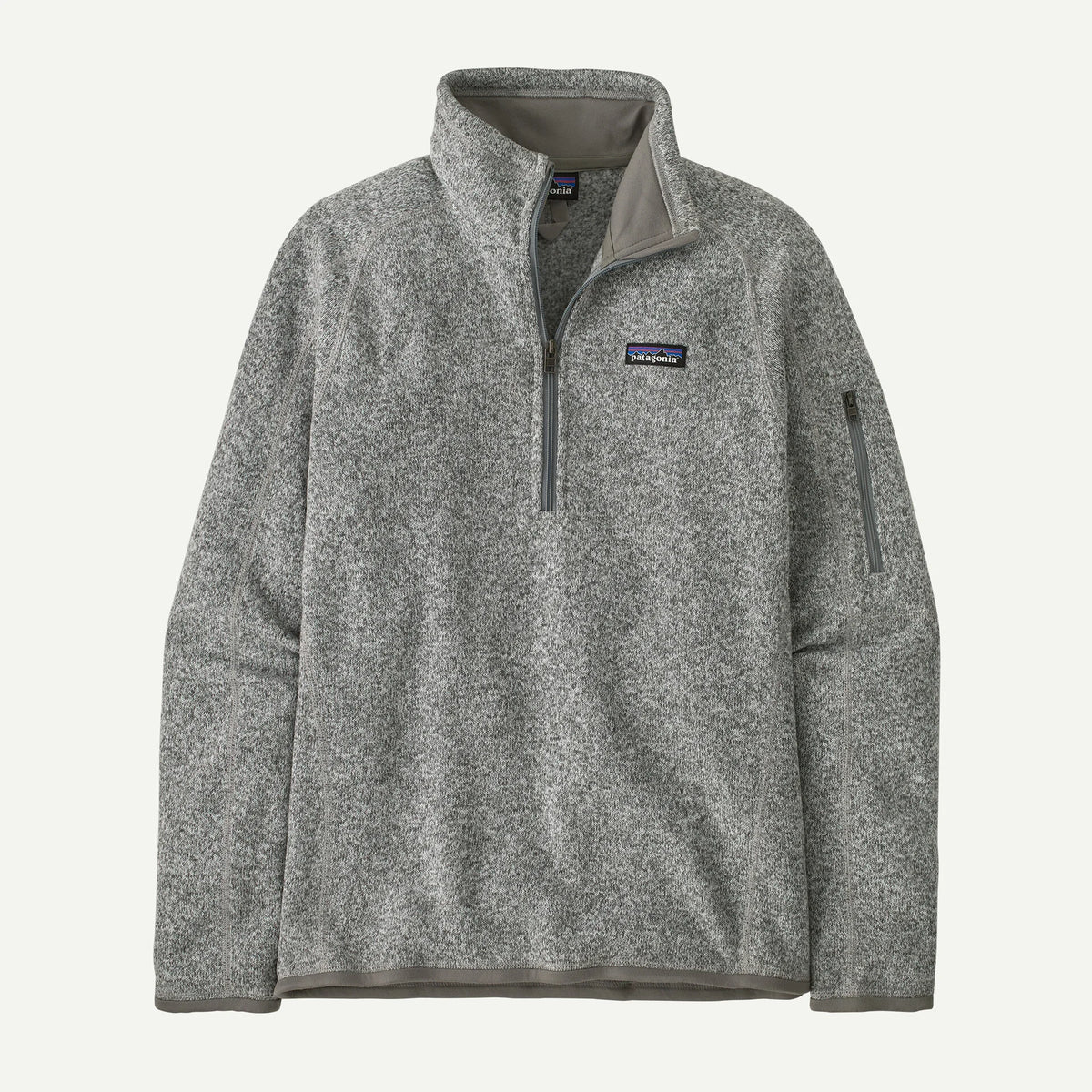 Patagonia Womens Better Sweater Quarter Zip Birch White