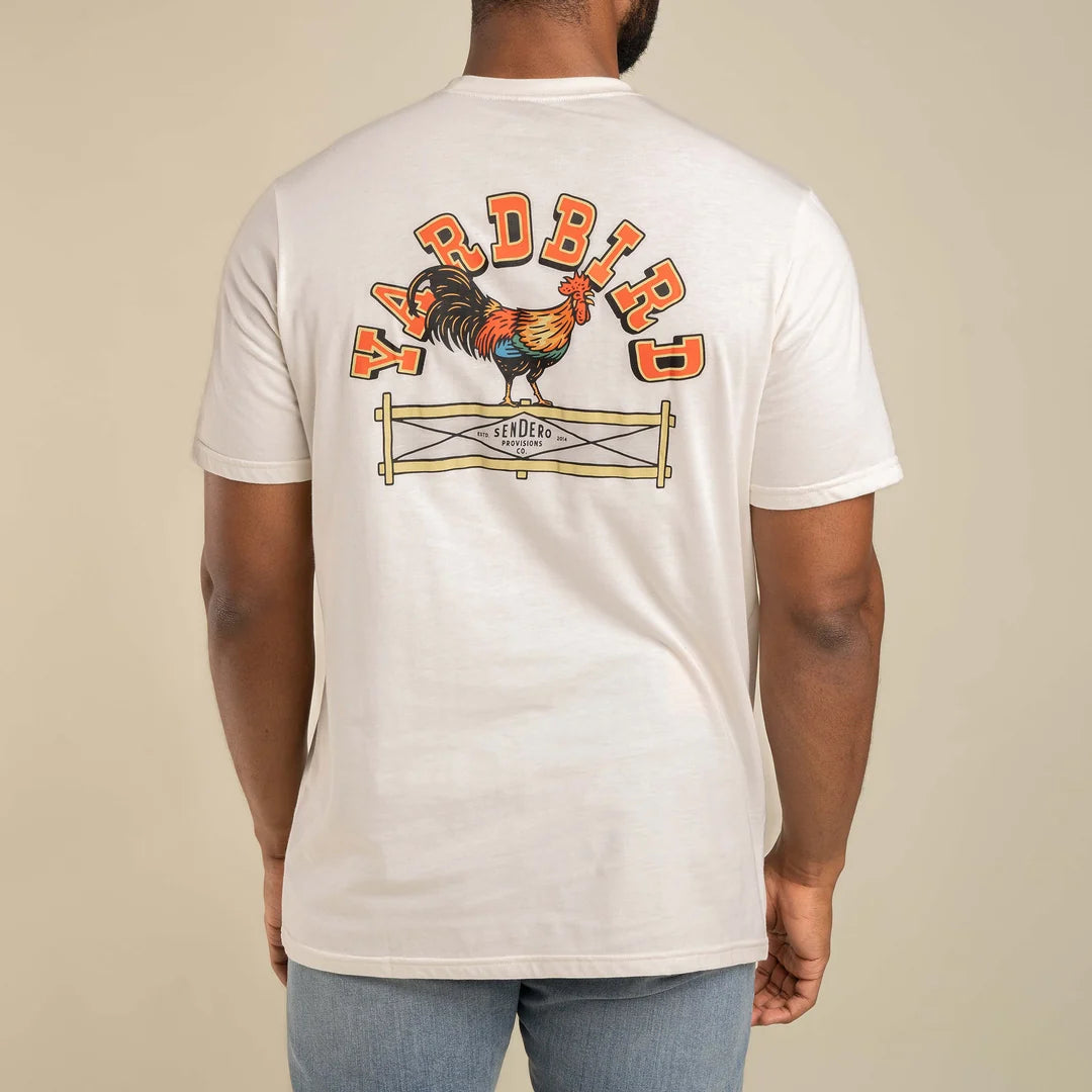 Sendero Provisions Co. Mens Yardbird T-shirt Vintage White