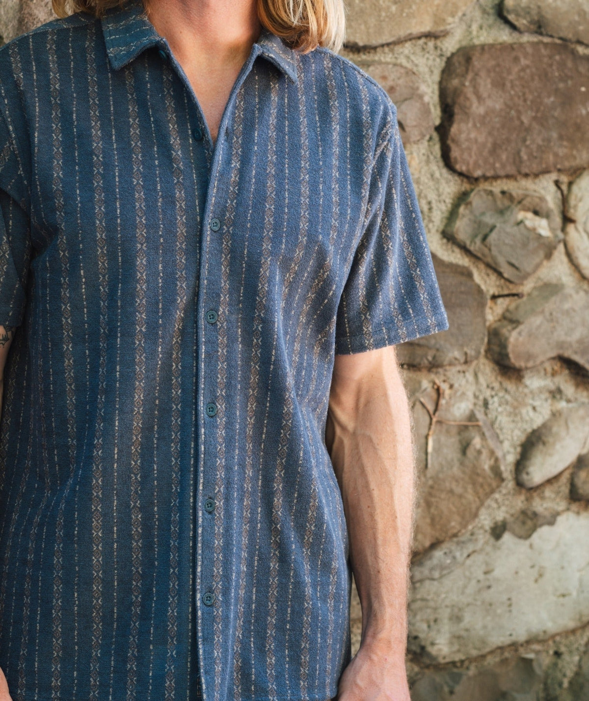 Jetty Mens Asbury Knit Button Down