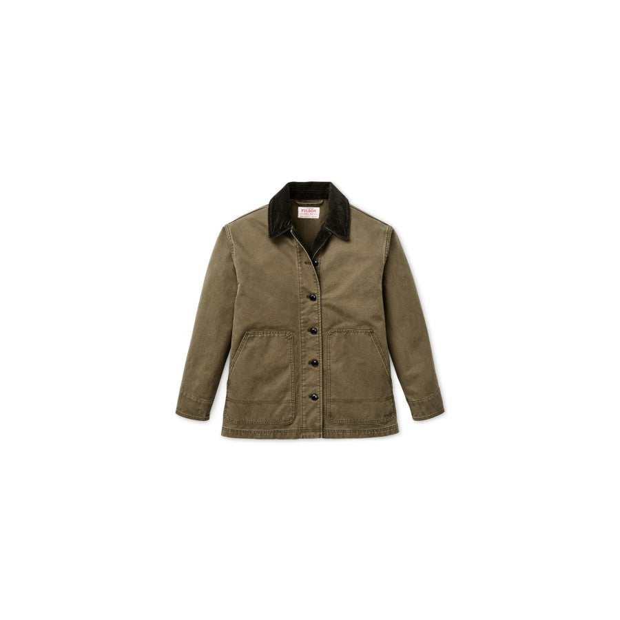 Filson Filson W Canvas Barn Coat Marsh Olive