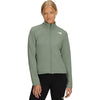 The North Face Womens Cedar Trail Grid Fleece Jacket Slate Moss