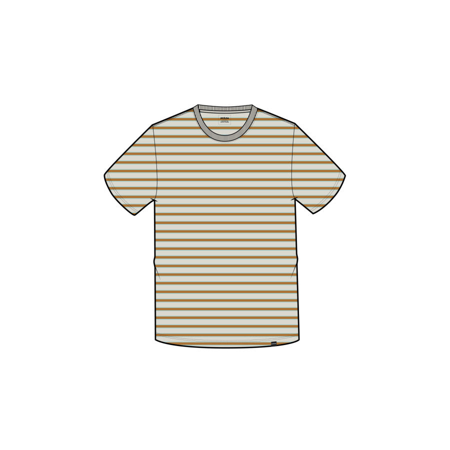 Prana Everyday Ss Tee BEACH PEBBLE STRIPE