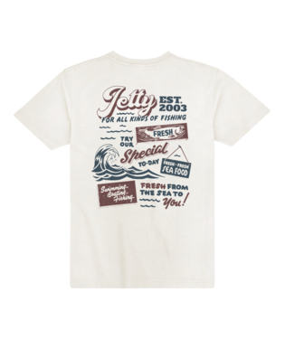 Jetty Mens Fresh Catch Pocket Tee White