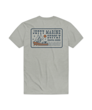 Jetty Mens Trawler Tee Heather Grey