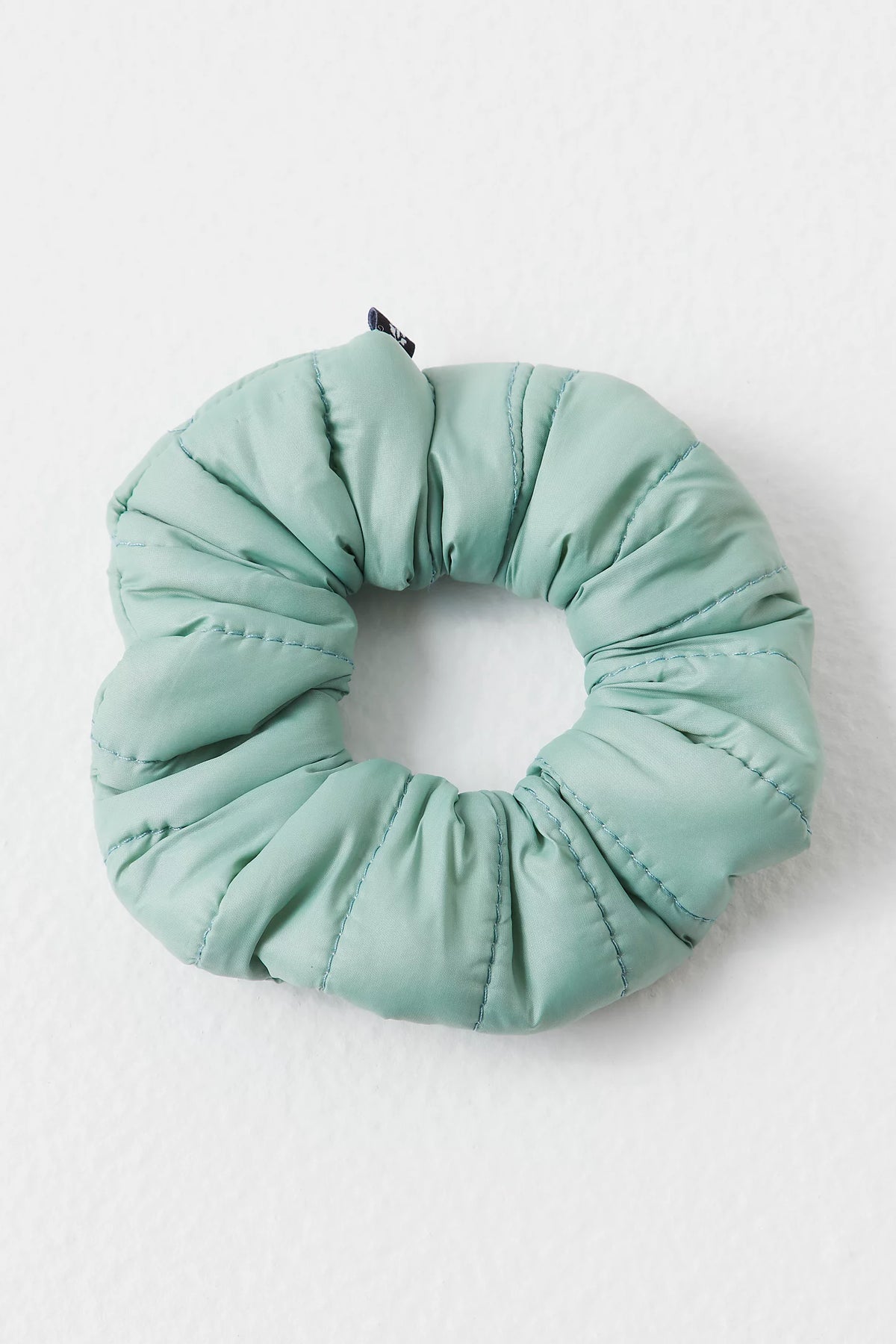 Free People Movement Sports Puffer Scrunchie Blue Sea