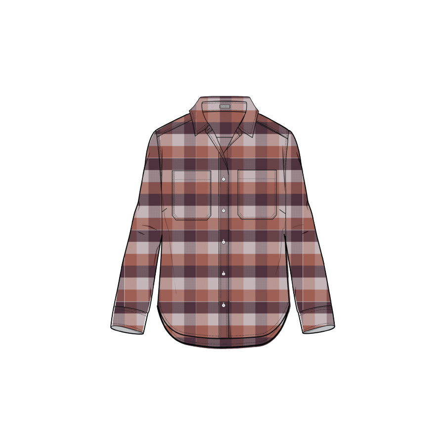 L.l.bean 1912 Field Flannel Regular FADED ROSEWOOD PLAID