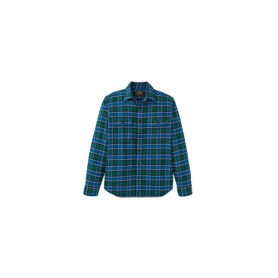 Filson Filson M Vintage Flannel Work Shirt Blue/Green Plaid