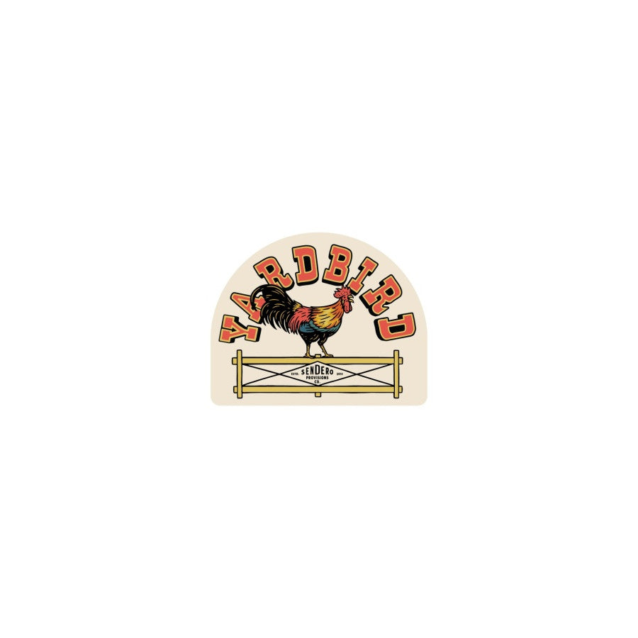 Sendero Provisions Co. Yardbird Sticker WHITE