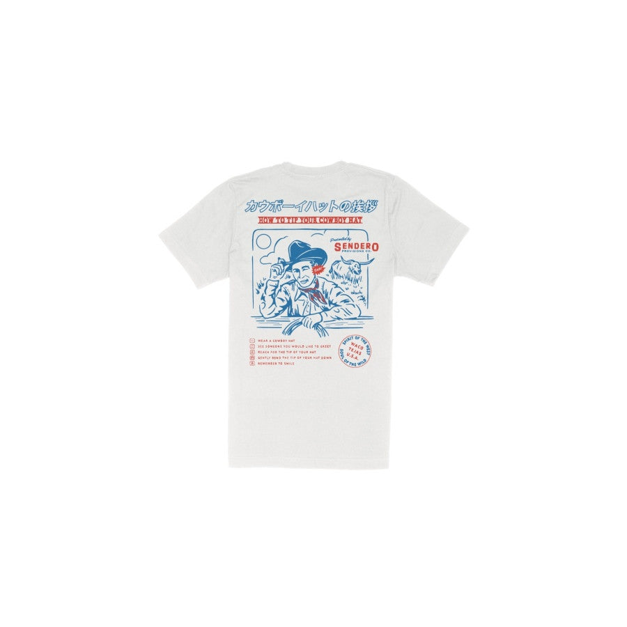 Sendero Provisions Co. Sendero M Tip Your Hat T-shirt Vintage White