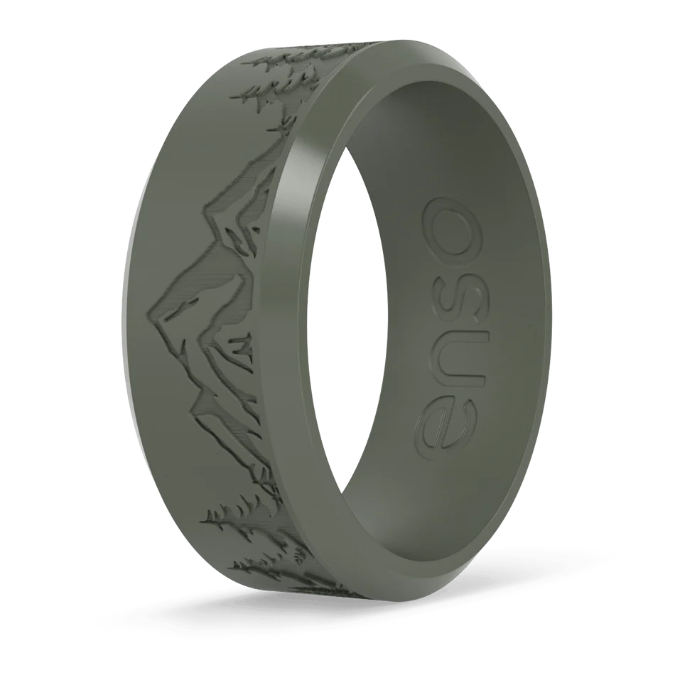 Enso Mens Etched Bevel Pine Peak