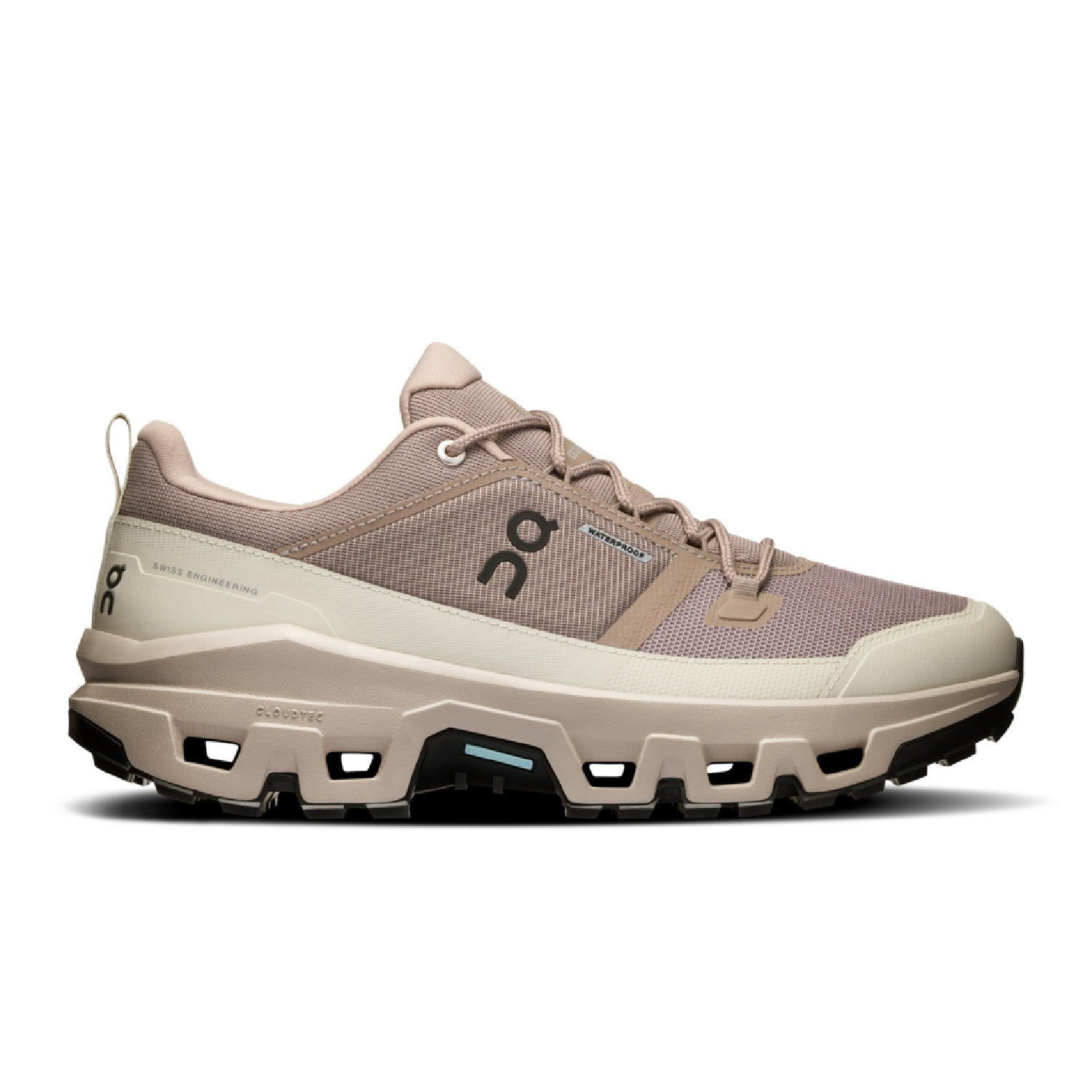 On Running Mens Cloudrock Low Waterproof Cinder/Fog